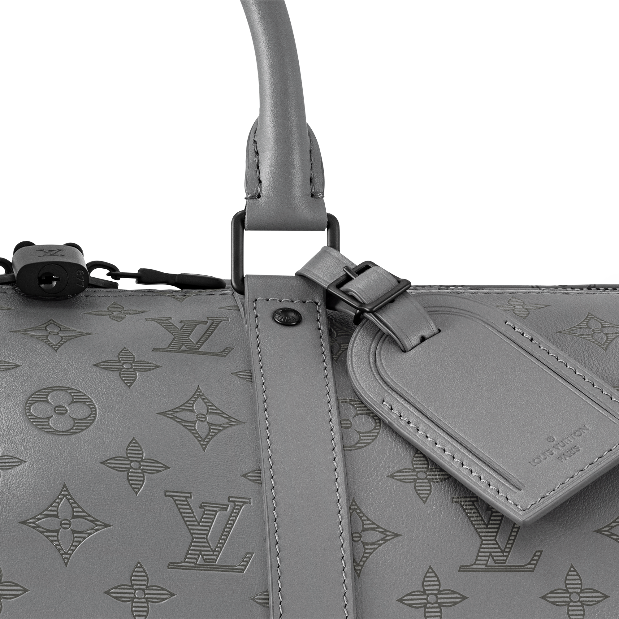 Keepall 50B Bag Monogram Shadow Leather - Men Bags | LOUIS VUITTON